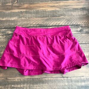Lululemon Mid-Rise Pace Rival Skirt Magenta Purple